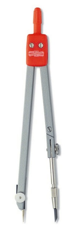 Zirkel Metall- Grundschulzirkel mit Kniegelenk- farblich sortiert, PVC-Verpackung