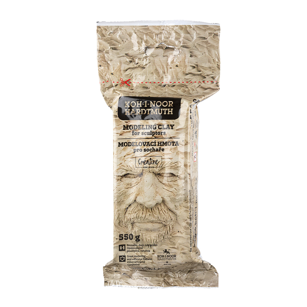 Modelliermasse- Bildhauerqualit&#228;t  - 550 g , ocker / sandstein