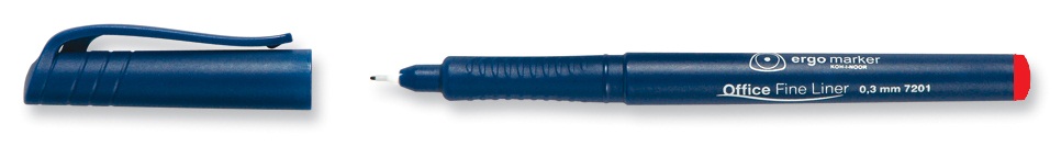 Fineliner  &quot; Office  Liner - Rot &quot;   Kunststoff- Rundspitze /  0,3 mm Strichst&#228;rke