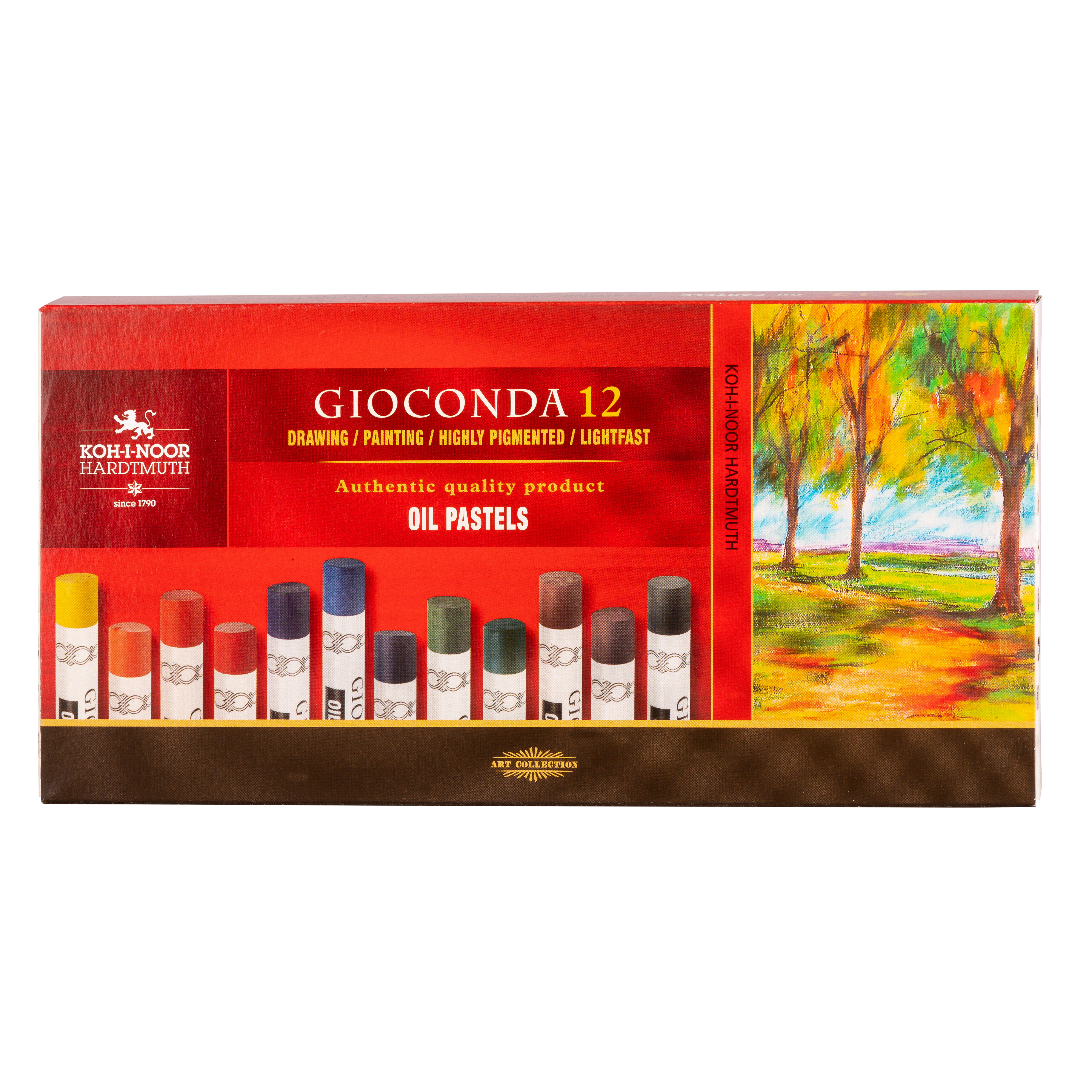 Pastellkreide- runde  ™lpastellkreide, sortiert im  12er Pack